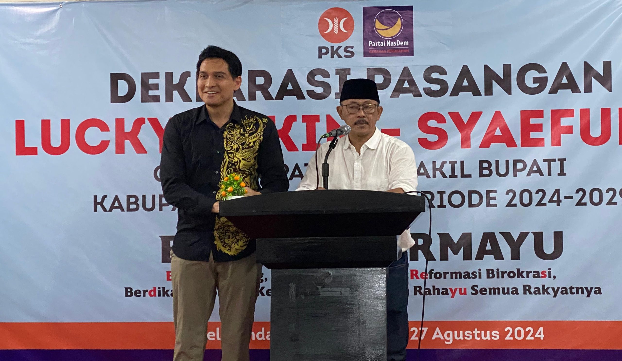 Lucky-Syaefudin Maju Sebagai Calon Bupati – Wakil Bupati Indramayu 2024