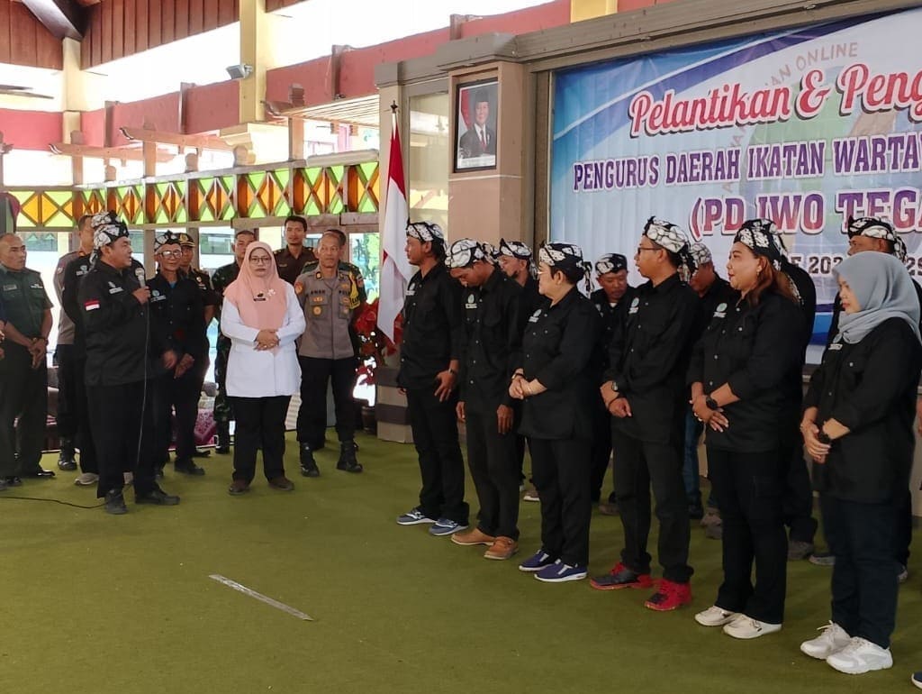 Dwi Christianto Lantik PD IWO Tegal Raya Periode 2024-2029