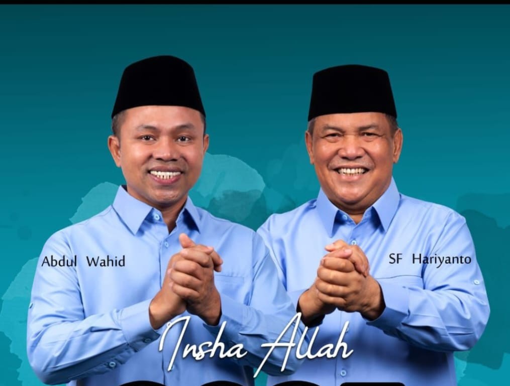 Penghitungan Cepat Pilkada Riau Abdul Wahid-SF Hariyanto Unggul Dengan 43,3 Persen