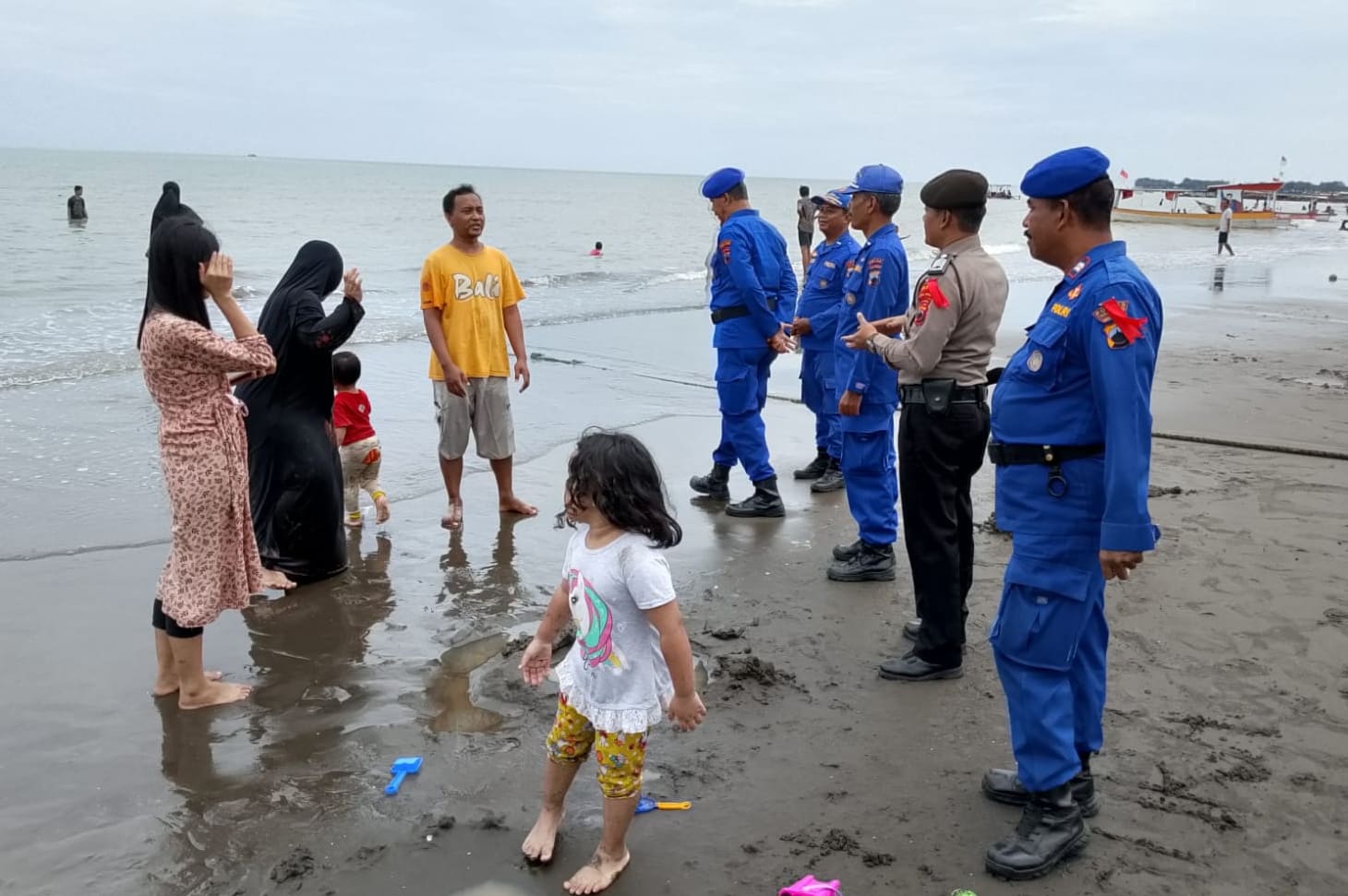 Polres Tegal Kota Tingkatkan Dan Perketat Pengamanan Objek Wisata Pantai