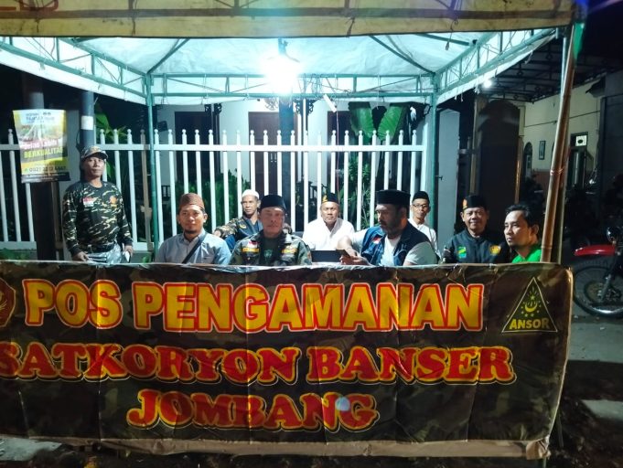 Banser Ansor Jombang Dirikan Pos Keamanan Jelang Perayaan Tahun 2025