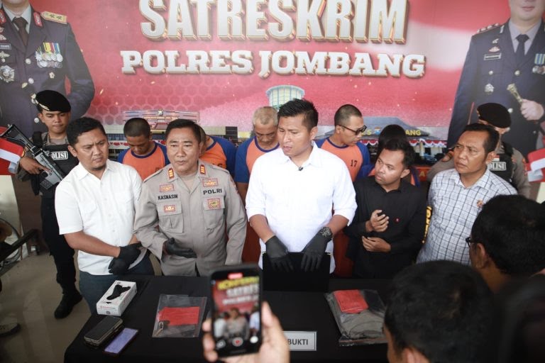 Polres Jombang Tangkap Lima Tersangka Kasus Curanmor