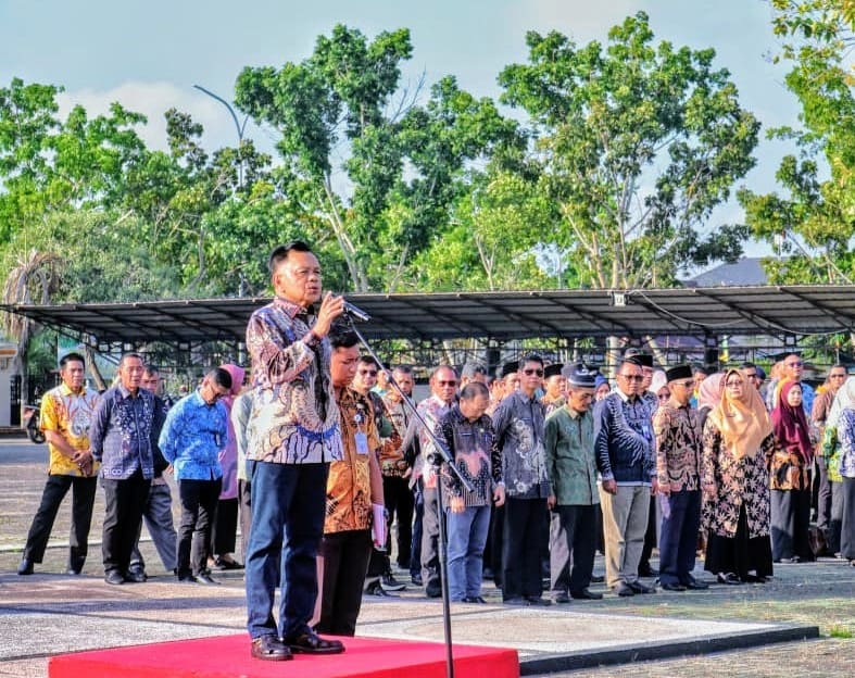 Plt.Bupati Kepulauan Meranti Pimpin Apel Sambut Ramadhan 1446 Hijriyah