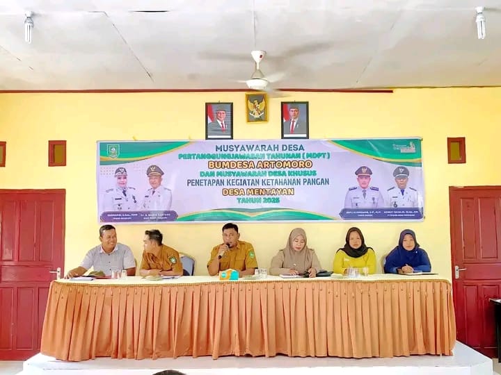 Pemdes Mentayan Gelar Musyawarah Bumdes Artomoro Dan Penetapan Program Ketahanan Pangan