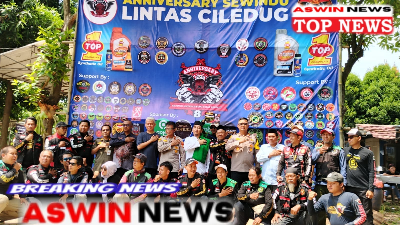 Meriah! Ratusan Driver Hadiri Anniversary ke-8 Ojol Lintas Ciledug, Kapolsek Ajak Jaga Kamtibmas