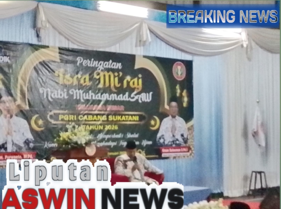 PGRI Cabang Sukatani Gelar Peringatan Isra Mi’raj Dengan Khidmat