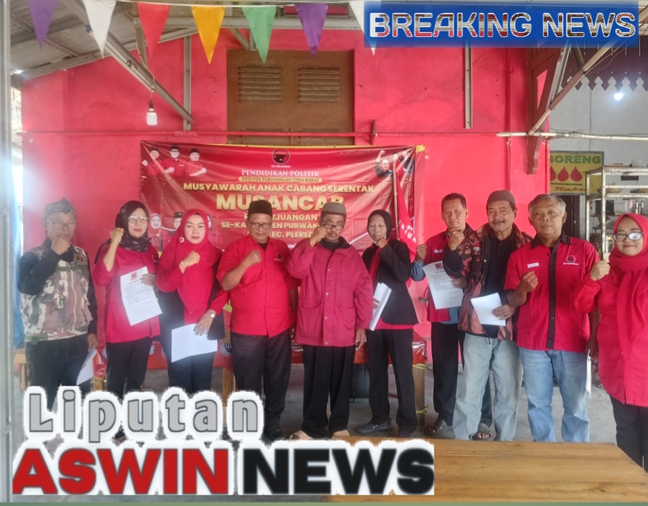 Musancab PDI Perjuangan Kecamatan Plered Digelar, Dihadiri 16 Ranting