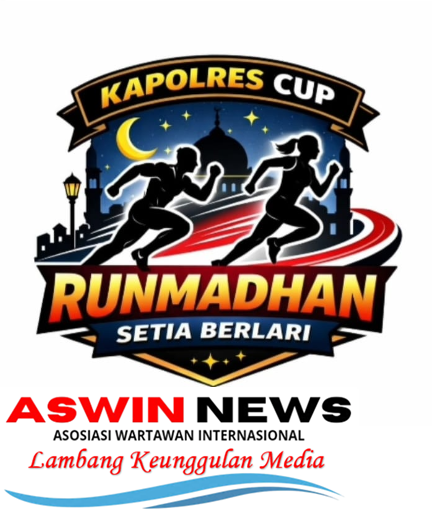 Kapolres Cup Runmadhan 2026 Meriahkan Praya, Aswin News Nyatakan Dukungan
