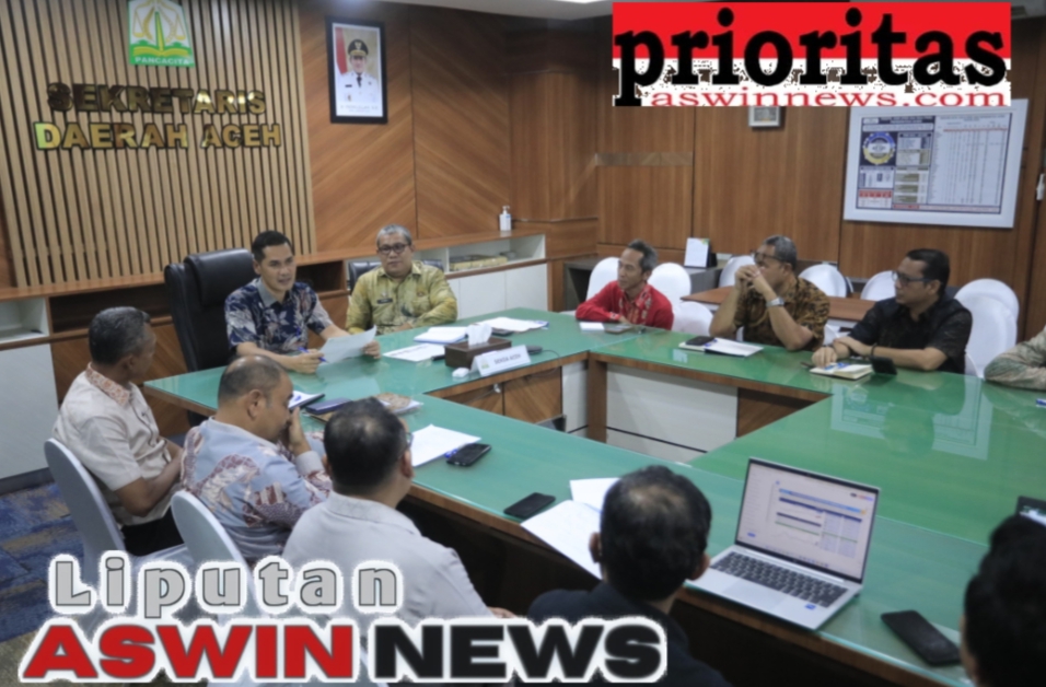Sekda Aceh Pimpin Rapat Teknis Pengendalian Inflasi Jelang HKBN 2026
