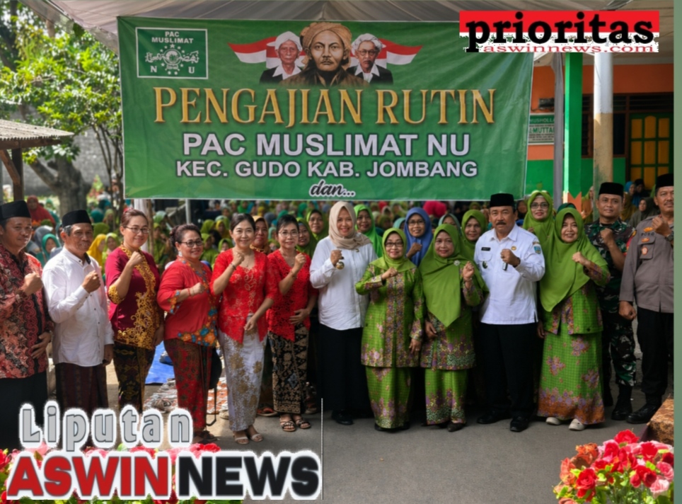 PAC Muslimat Gudo Gelar Pengajian Rutinan Rabu Wage, Perkuat Ukhuwah Dan Program Sosial