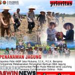 Polres Pidie Salurkan Bantuan Bibit dan Pupuk, Dukung Ketahanan Pangan Bersama Petani Milenial