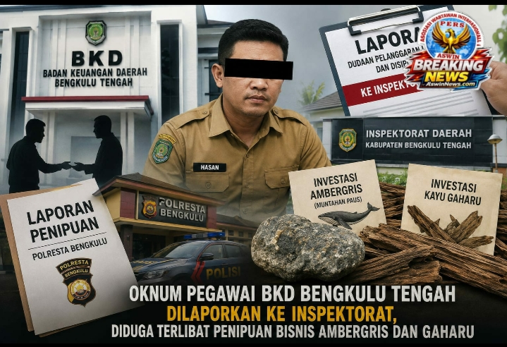 Oknum ASN BKD Bengkulu Tengah Dilaporkan ke Inspektorat, Diduga Terlibat Penipuan.