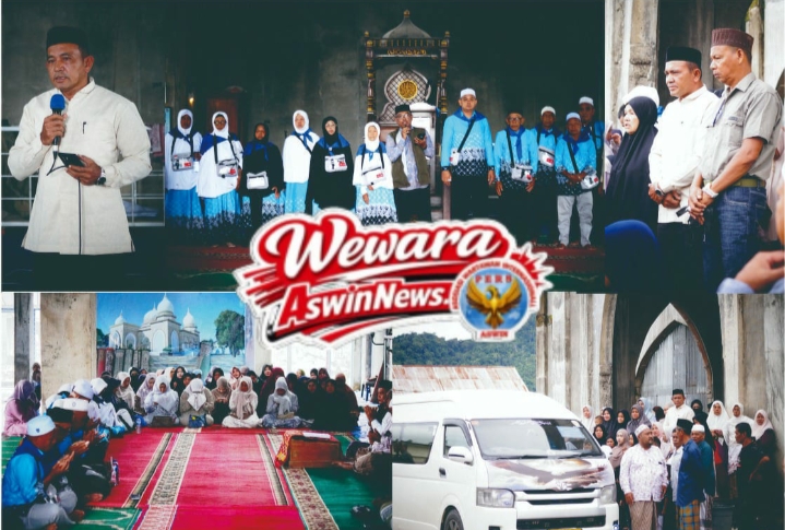 Camat Geumpang Mahdi, ST Lepas Jamaah Calon Haji Geumpang dan Mane: Tetap Satu Rumpun Meski Terpisah Wilayah