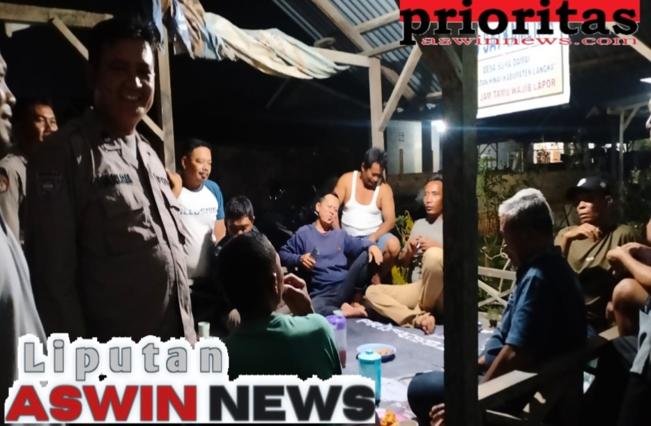 Bhabinkamtibmas Polsek Hinai Intensifkan Monitoring Poskamling, Polres Langkat Ajak Warga Aktif Jaga Kamtibmas