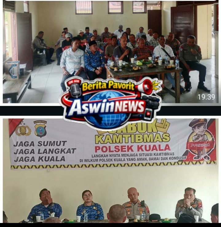 Perkuat Sinergitas, Polsek Kuala Gelar Tatap Muka Bersama Upika dan Kades se-Kecamatan Kuala dan Sirapit