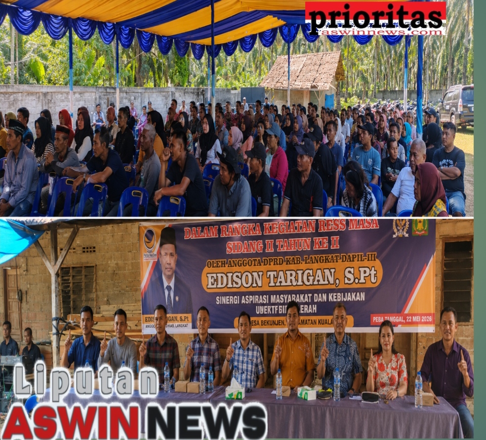 Jemput Aspirasi Warga Bekiung, Anggota DPRD Langkat Edison Tarigan Gelar Reses Masa Sidang II