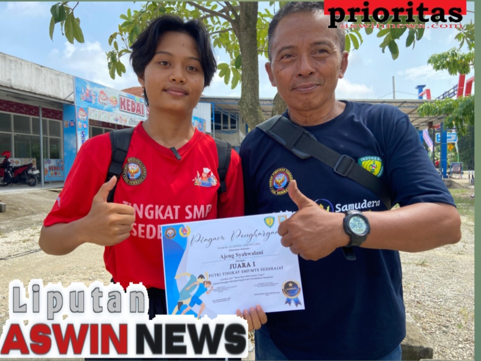Lintasan 5K ASWIN Cup 1 Jadi Milik Siswi SMPN 2 Pamotan