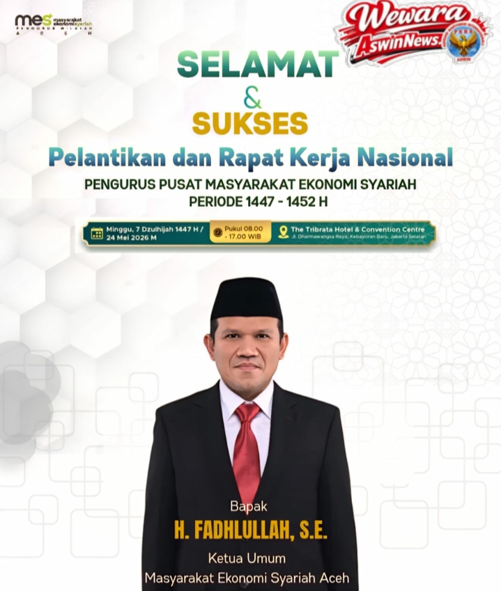 Ucapan Selamat Pelantikan Pengurus MES Pusat – Mes Aceh Harapkan SK PW Segera Terbit