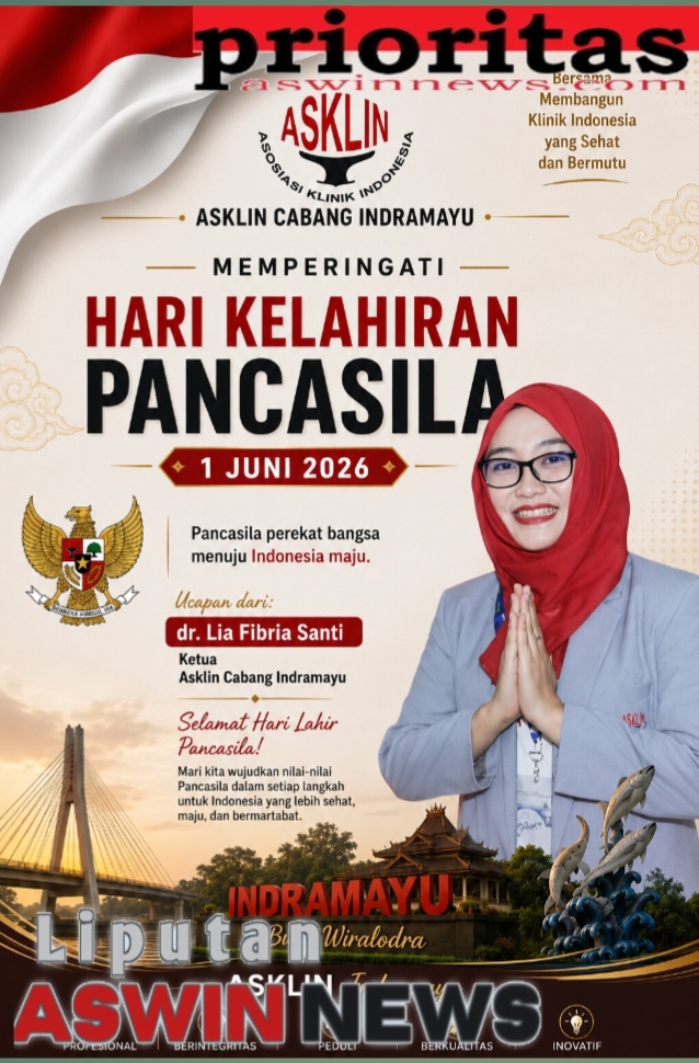 Ketua Asklin Cabang Indramayu dr. Lia Fibria Santi Ucapkan Selamat Hari Lahir Pancasila 1 Juni 2026