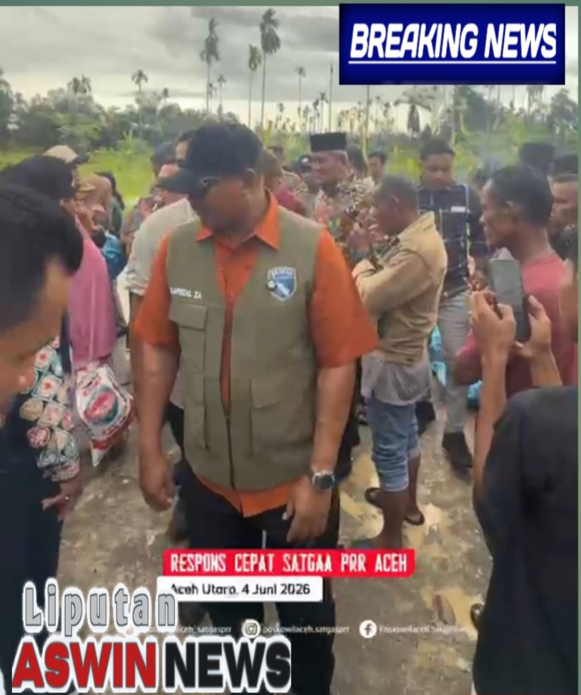 Dirjen Bina Adwil Kemendagri Tinjau Huntara Rusak Di Aceh Utara, Perbaikan Ditargetkan Selesai 7 Hari