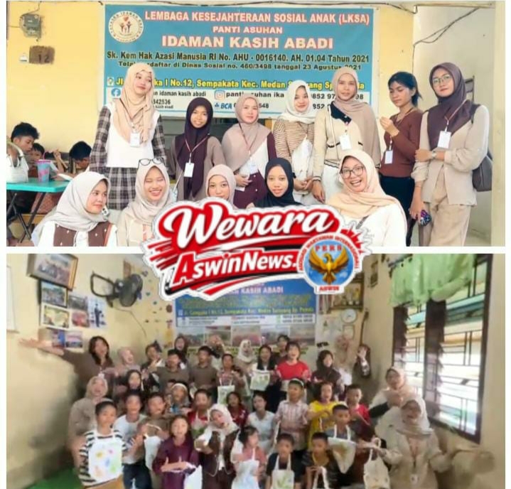 Gali Kreativitas Peduli Lingkungan, Komunitas K1ndstep Batch 3 Gelar Edukasi Ecoprint di Panti Asuhan Idaman Kasih Medan