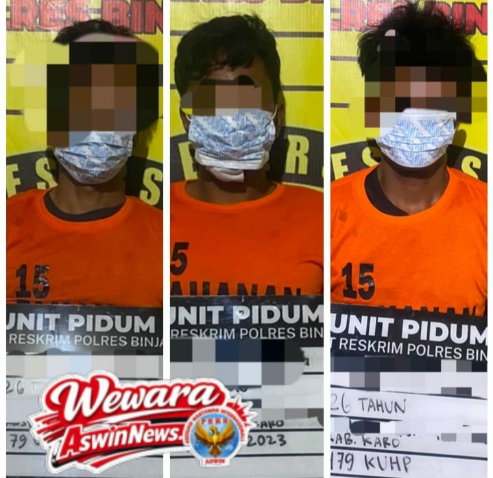 Polres Binjai Sikat Tiga Begal Modus Baru, Pelaku Dipepet Pakai Mobil Calya