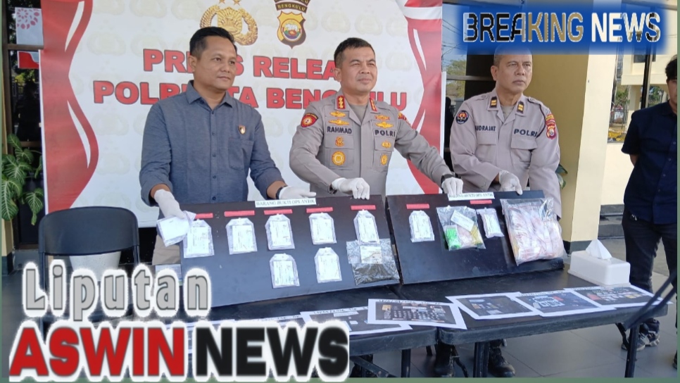 Polresta Bengkulu Ungkap 7 Kasus Narkotika dalam Operasi Antik Nala 2026, Amankan 11 Tersangka
