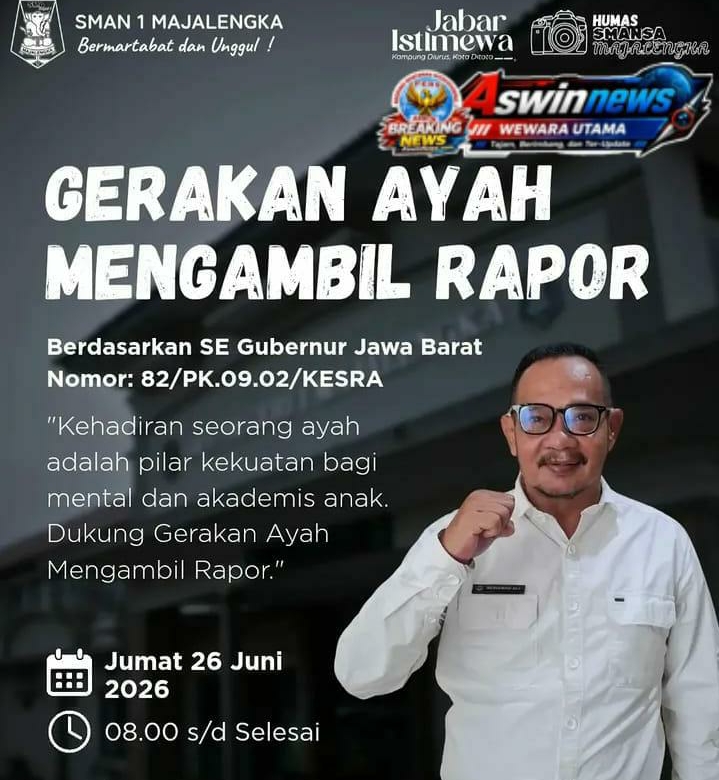 SMAN 1 Majalengka Ajak Ayah Hadiri Pembagian Rapor, Perkuat Peran Keluarga dalam Pendidikan Anak