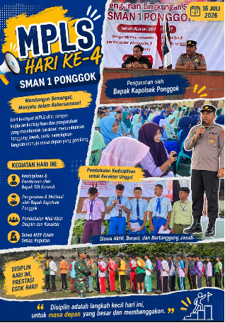 IKLAN UCAPAN: Nurcahyo Hadisunariyo, S.Pd Kepala Sekolah SMAN 1 Ponggok Blitar, Mengucapkan Selamat Melaksanakan MPLS Bagi Siswa – Siswi Baru, Semoga Berjalan Lancar, Menyenangkan dan Berkesan.