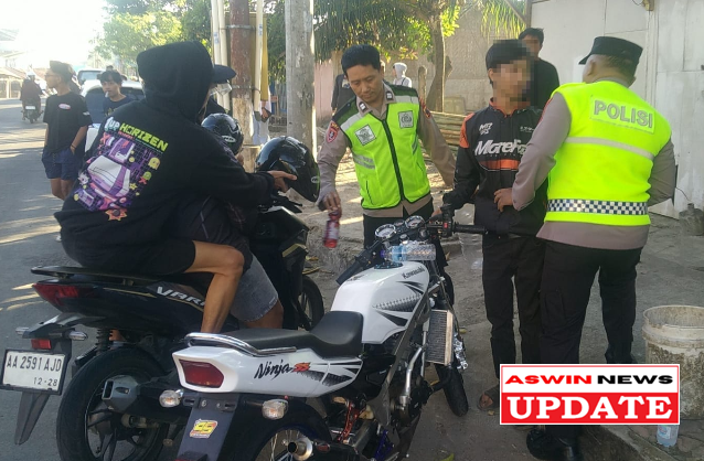 Diduga Terlibat Balap Liar, Polsek Purbalingga Amankan Satu Motor dan Empat Pemuda