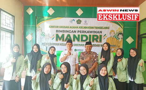 Pembukaan dan Penyerahan Mahasiswi PPL UNWAHA di Kantor KUA Kec. Tembelang Kab Jombang