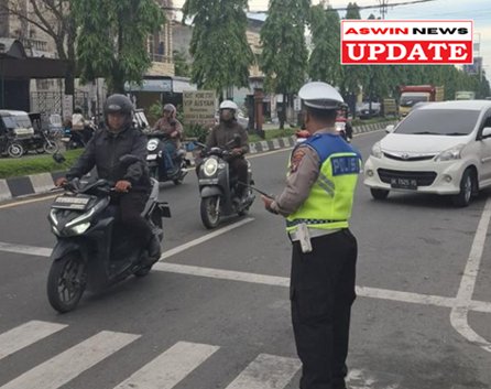 Sat Lantas Polres Langkat Intensifkan Gatur Lalin Pagi, Kapolres Apresiasi Kinerja Personel
