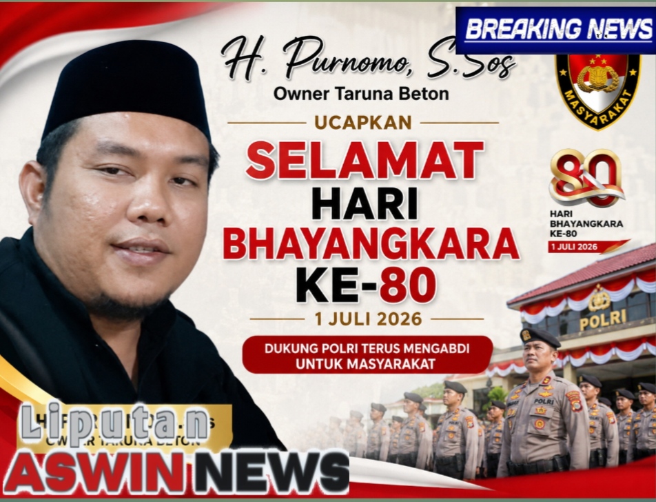 H. Purnomo, S.Sos Owner Taruna Beton Ucapkan Selamat Hari Bhayangkara ke-80, Dukung Polri Terus Mengabdi untuk Masyarakat