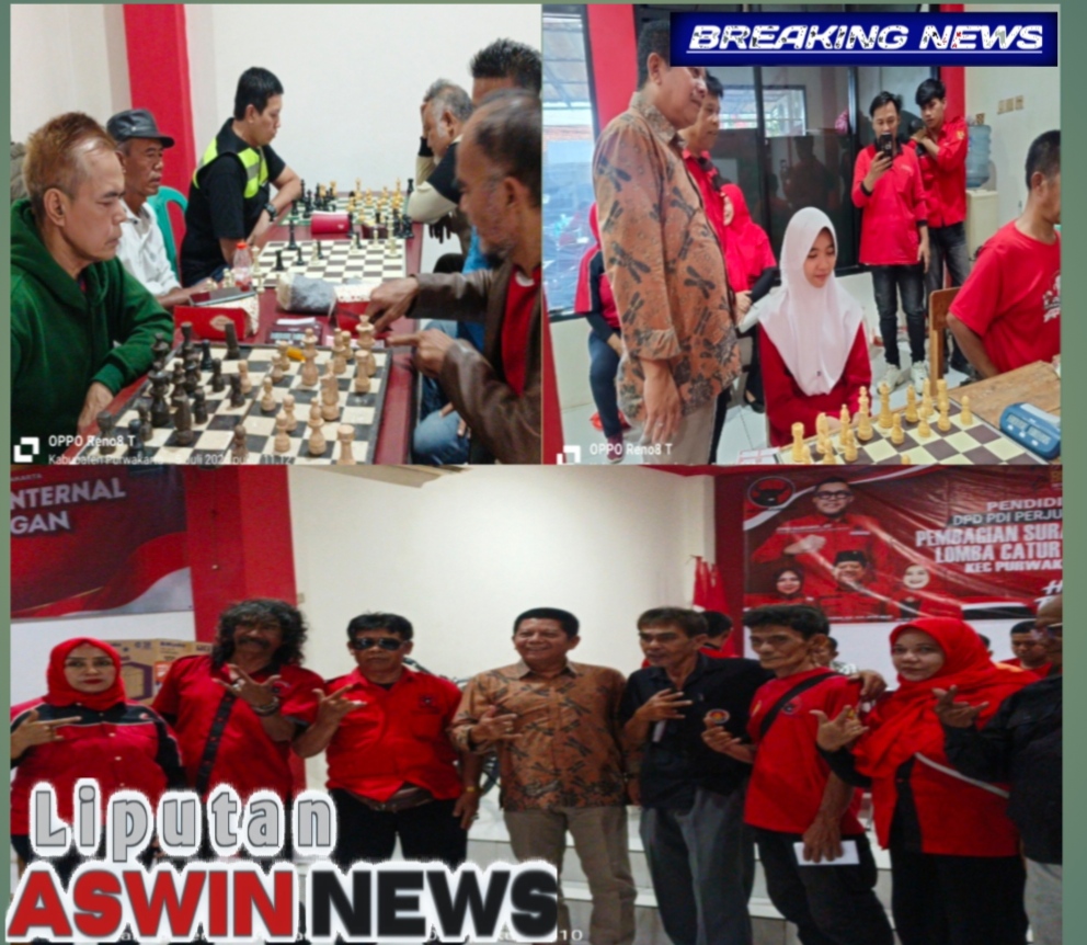PAC PDI Perjuangan Kecamatan Purwakarta Gelar Turnamen Catur Antar-Ranting dalam Rangka Bulan Bung Karno