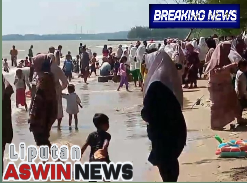 Libur Sekolah, Pantai Indah Layur Lasem Dipadati Wisatawan, UMKM Ikut Kebanjiran Rezeki