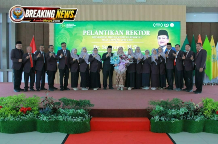 Dilantik Jadi Rektor UM Bengkulu Periode 2026–2030, Dr. Susiyanto Usung Enam Prioritas Menuju Kampus Berdaya Saing Internasional