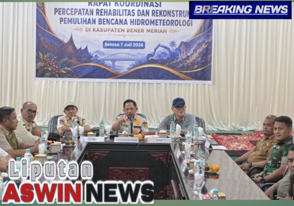 Pemerintah Pusat Bersama Aceh Percepat Rehabilitasi Dan Rekonstruksi Pascabencana Hidrometeorologi Di Bener Meriah
