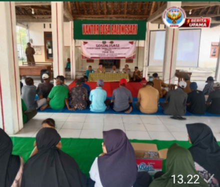 Sosialisasi PTSL di Desa Balongsari, Warga Didorong Manfaatkan Program Sertifikasi Tanah