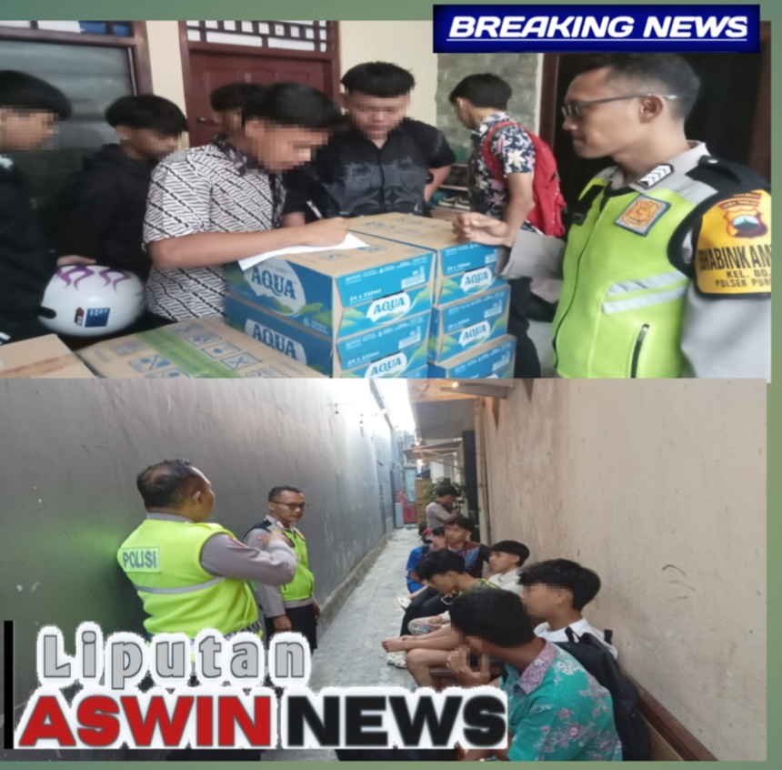 Nongkrong Saat Jam Sekolah, 15 Pelajar Di Purbalingga Diberi Pembinaan Polisi