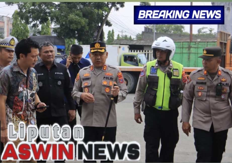 Kapolres Langkat Tinjau Ketersediaan BBM Di SPBU Perdamaian Stabat, Antrean Mulai Berangsur Normal