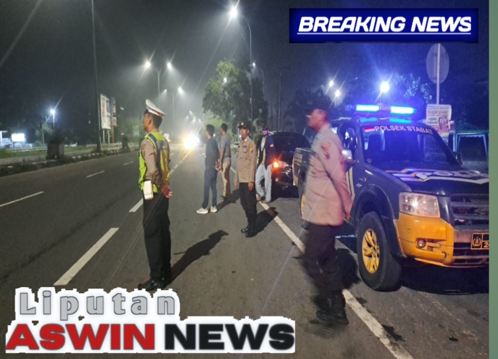 Antisipasi Balap Liar, Premanisme, Dan Knalpot Brong, Tim UKL Polres Langkat Gelar Patroli Malam