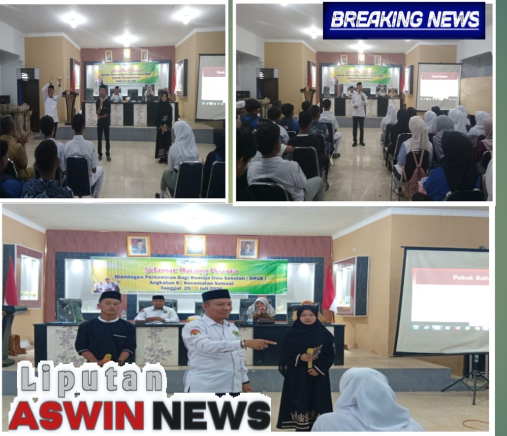 Cegah Pernikahan Dini, Kepala KUA Salapian Jadi Fasilitator BRUS Bagi Remaja Di Langkat