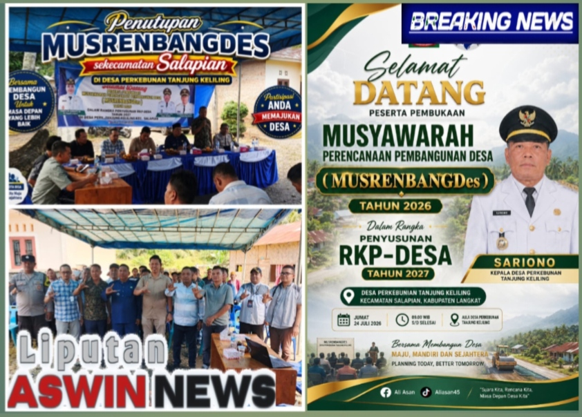 Desa Perkebunan Tanjung Keliling Gelar Musrenbangdes RKPDes 2027, Fokus Pada Efisiensi Pembangunan