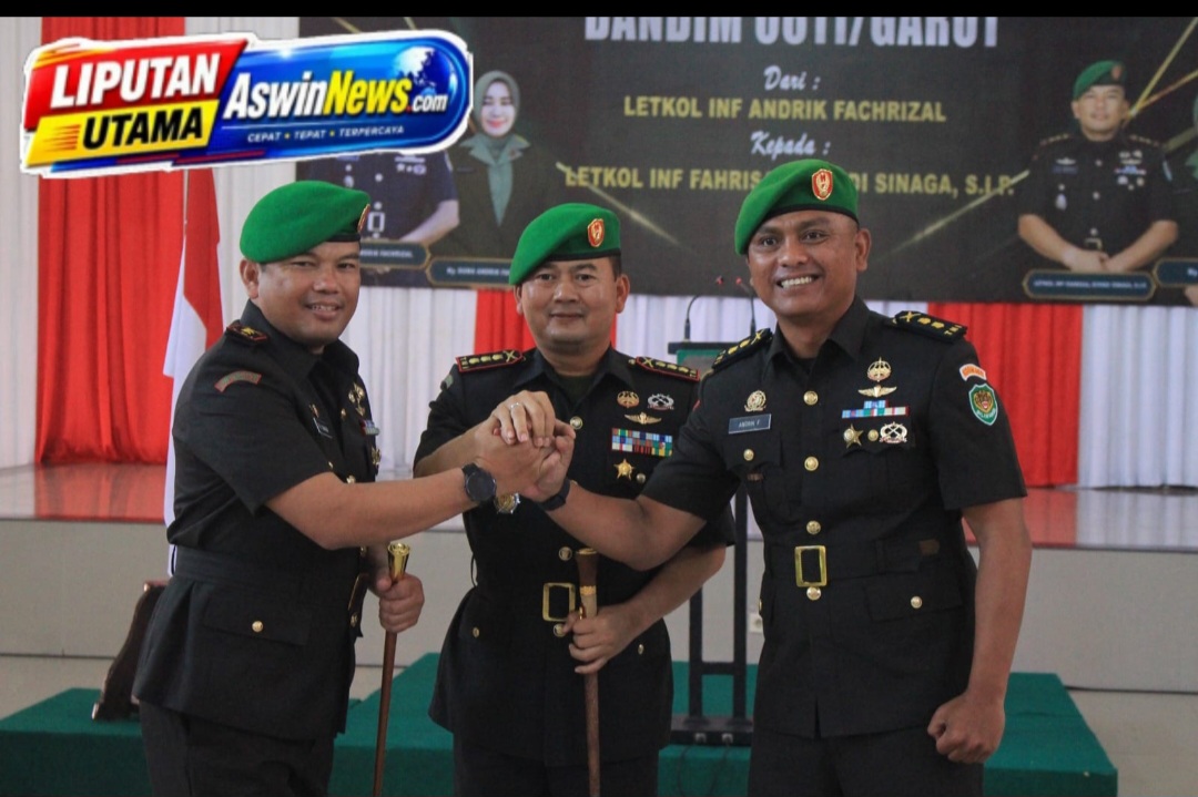 Sertijab dan Lepas Sambut Dandim 0611/Garut Berlangsung Khidmat