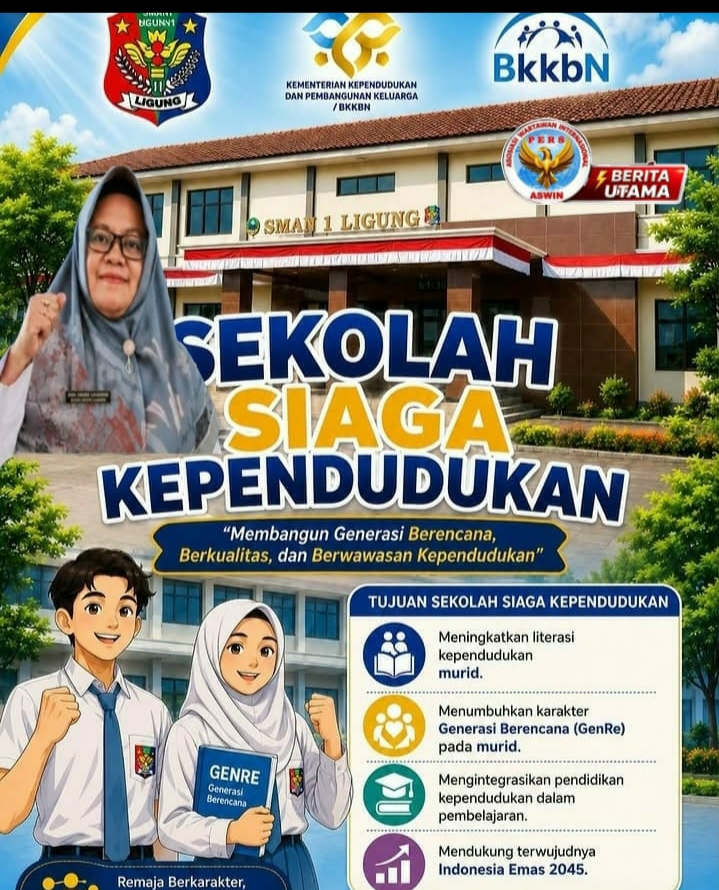 SMAN 1 Ligung Perkuat Wawasan Kependudukan Lewat Sosialisasi SSK, Siapkan Generasi Emas 2045