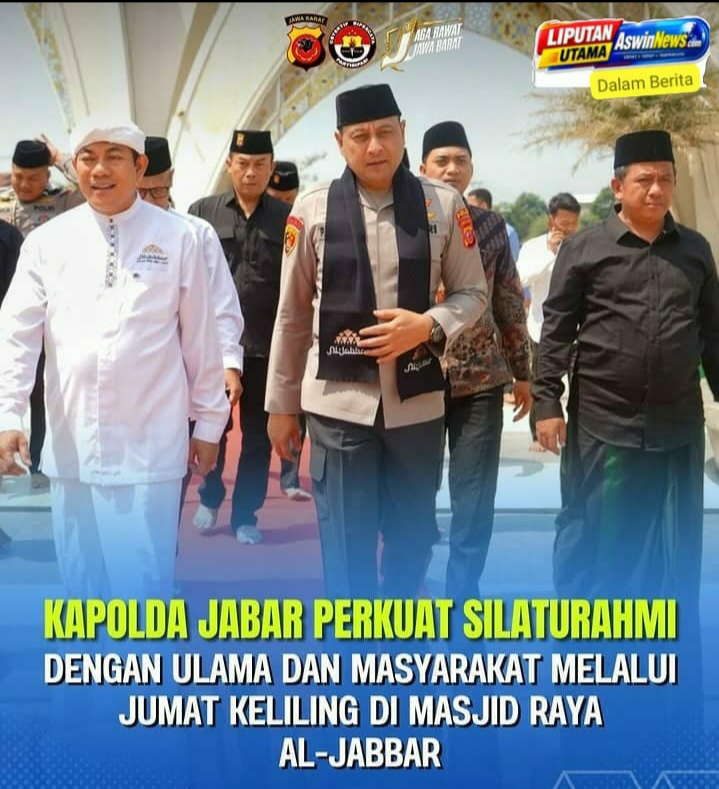 Kapolda Jabar Perkuat Sinergi dengan Ulama Lewat Jumat Keliling di Masjid Raya Al-Jabbar